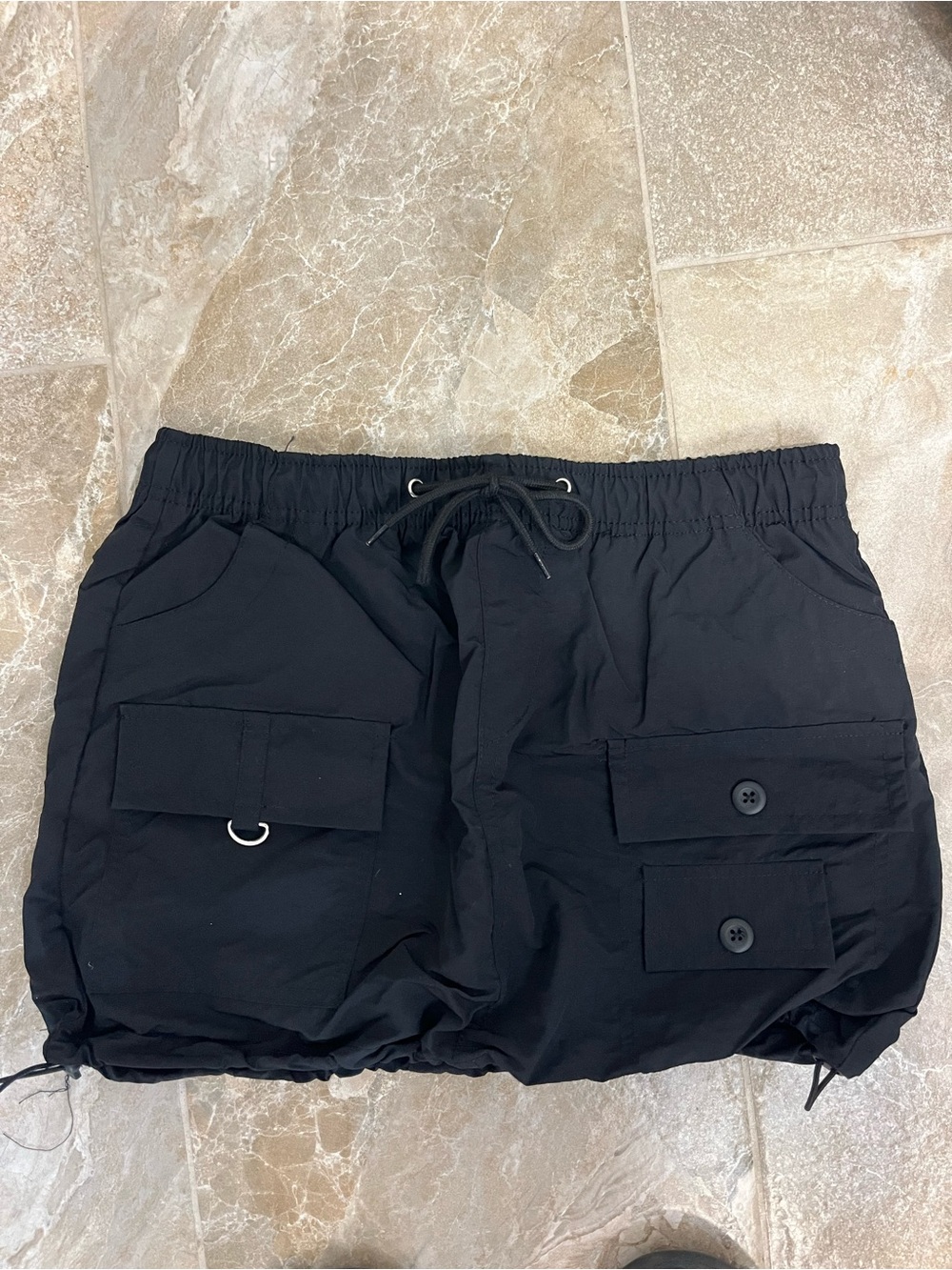 Women’s Black Cargo Skirt